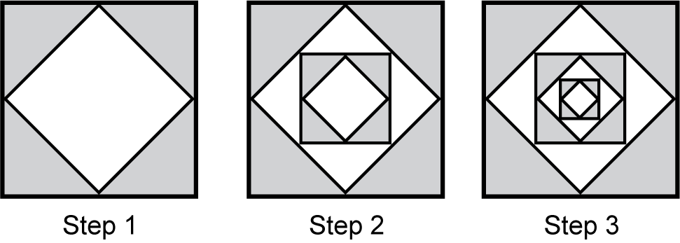 a diagram of three geometric figures